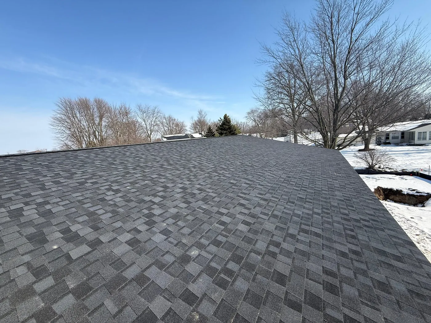 New asphalt shingle roof replacement in Northeast Indiana by GNG Roofing